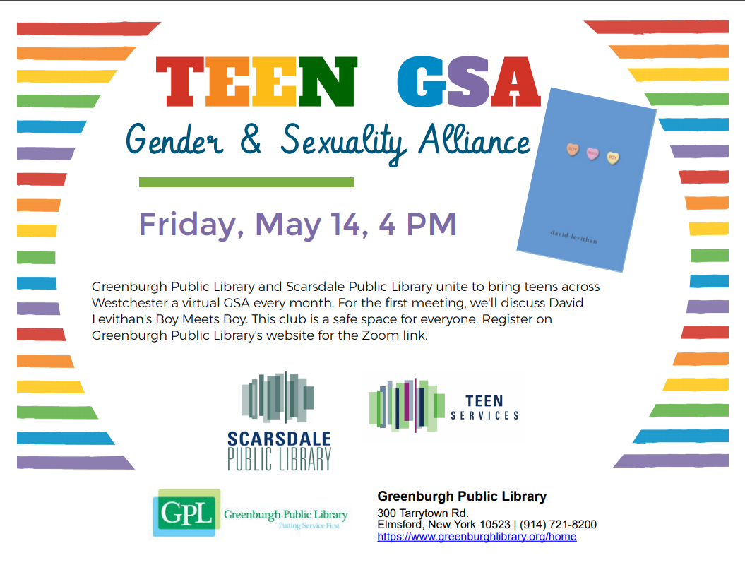 Teen Gsa Gender And Sexuality Alliance Scarsdale Public Library